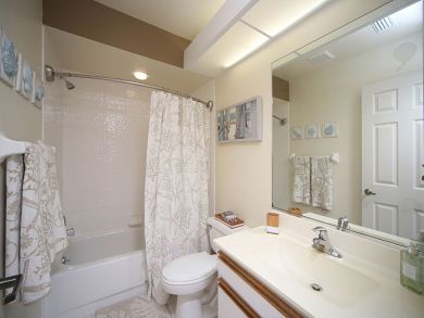 Bathroom with Shower over Tub